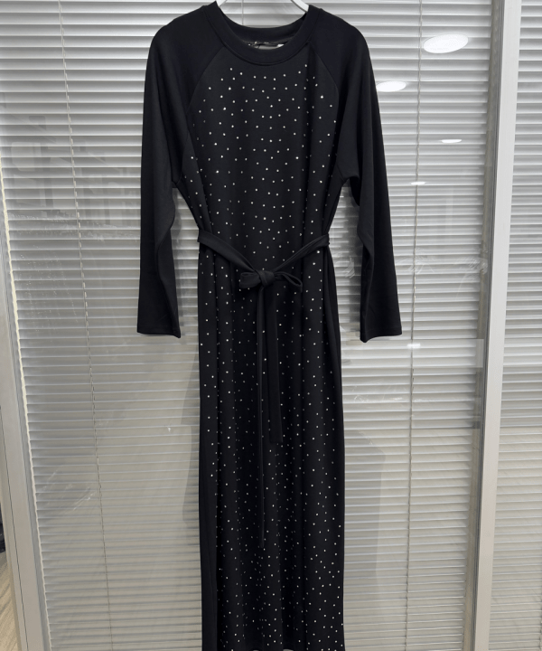 OYSHO KUMAŞ TAŞ DETAYLI ELBİSE