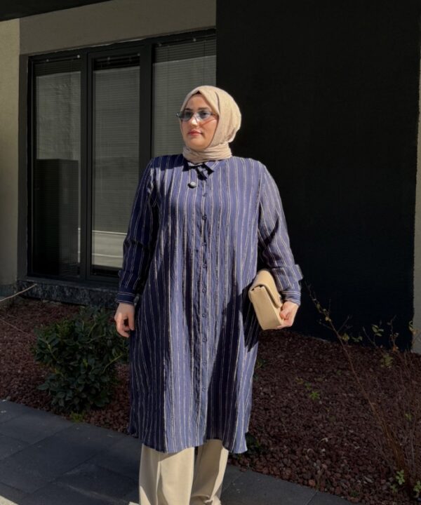 PERLA GÖMLEK - LACİVERT