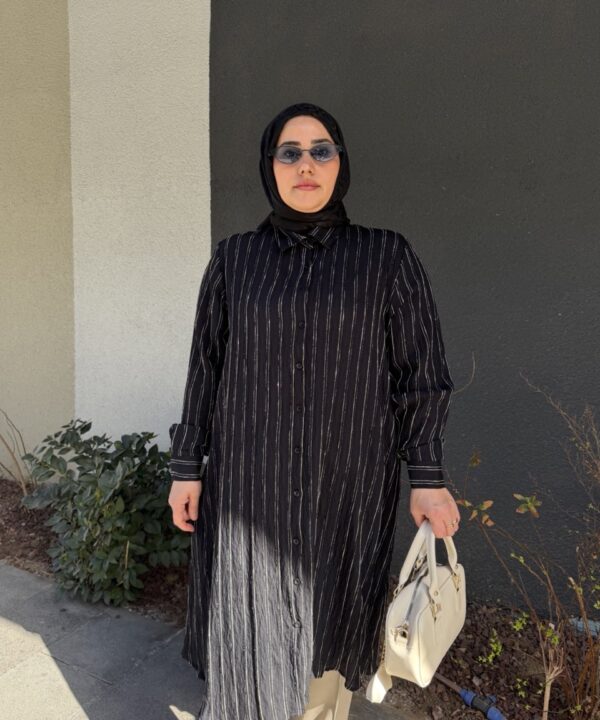 PERLA GÖMLEK - SİYAH