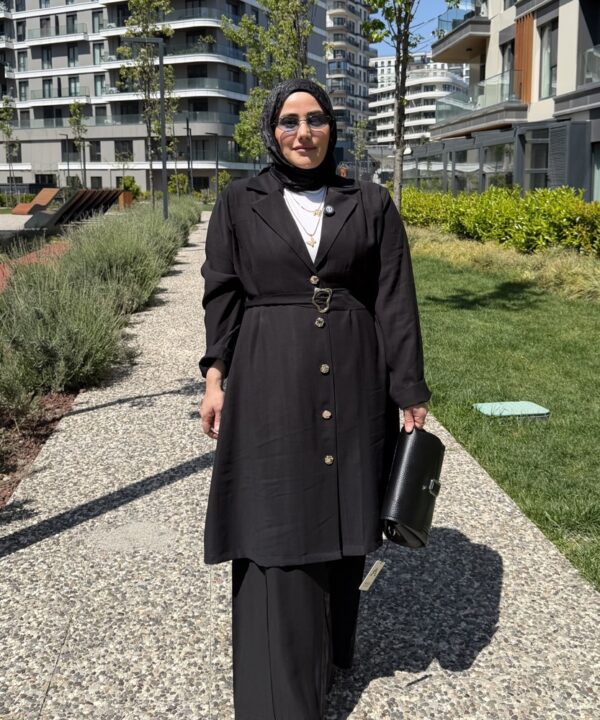 SİYAH VERA CEKET PANTOLON TAKIM