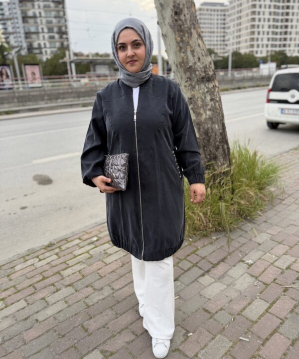 FÜME YAZLIK BOMBER CEKET